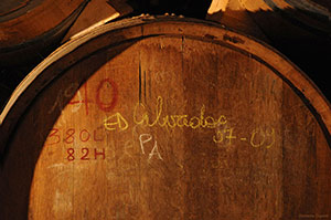Oak cask to be used for the aging of calvados