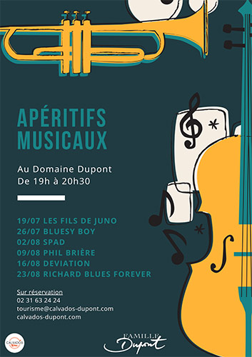 Les apéritifs musicaux au Domaine Dupont