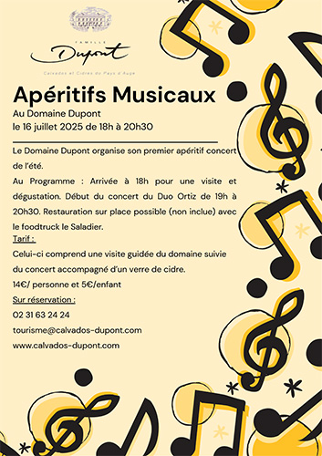 Les apéritifs musicaux au Domaine Dupont