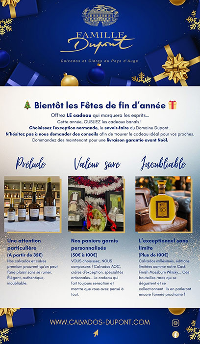 Cadeaux de Noël - Calvados