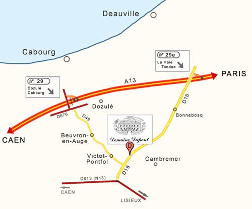 Domaine Famille Dupont - access map