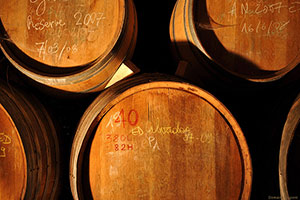 Calvados oak barrels