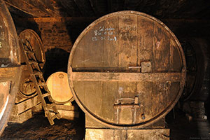 Calvados oak barrels