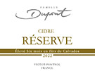 Etiquette Cidre Réserve